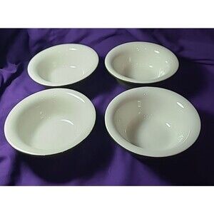 Hall Vintage Berry Bowls # 391 ( Set of 4 ) Green 5 1/4" x 2"